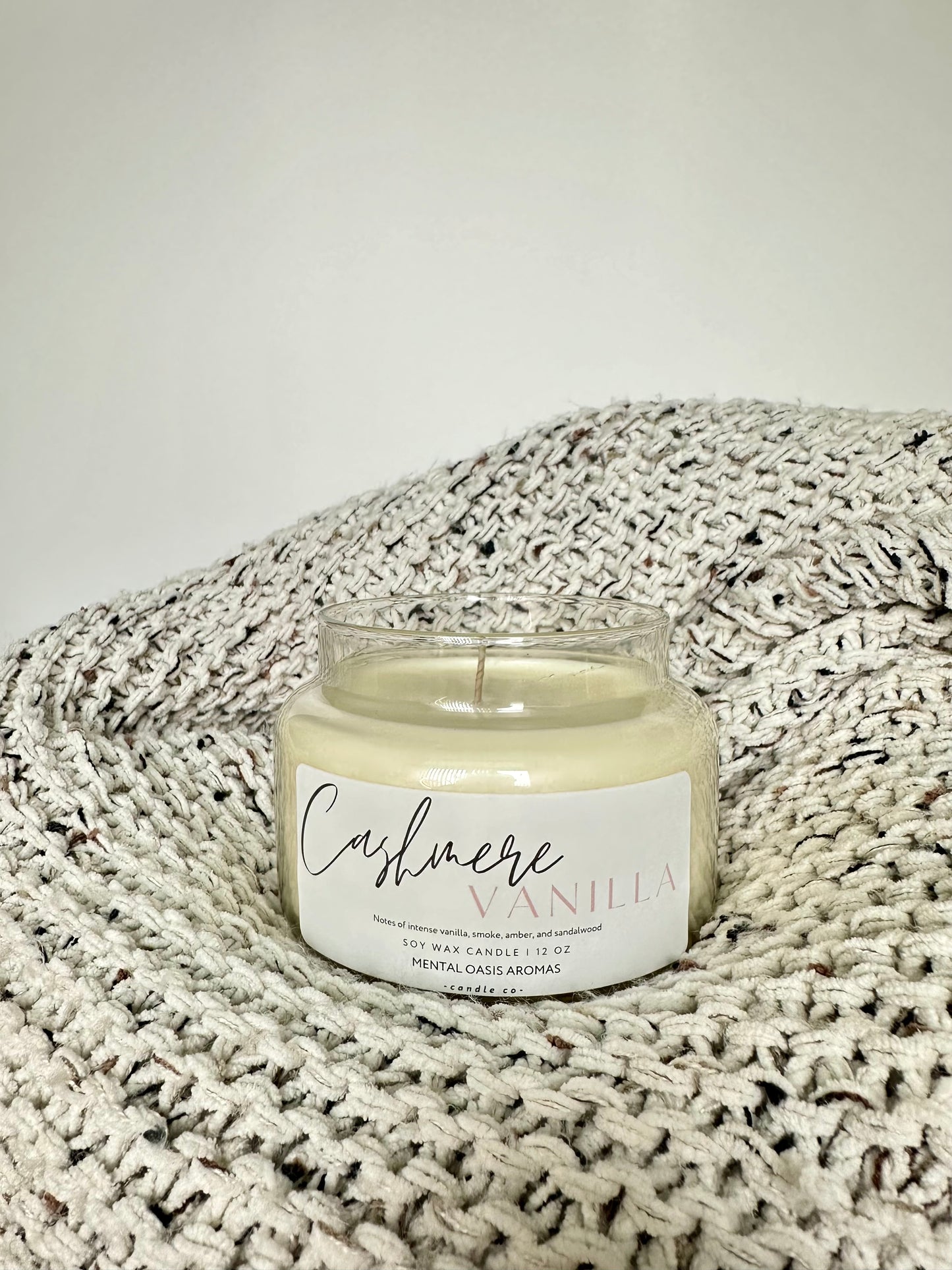Cashmere Vanilla Soy Wax Candle