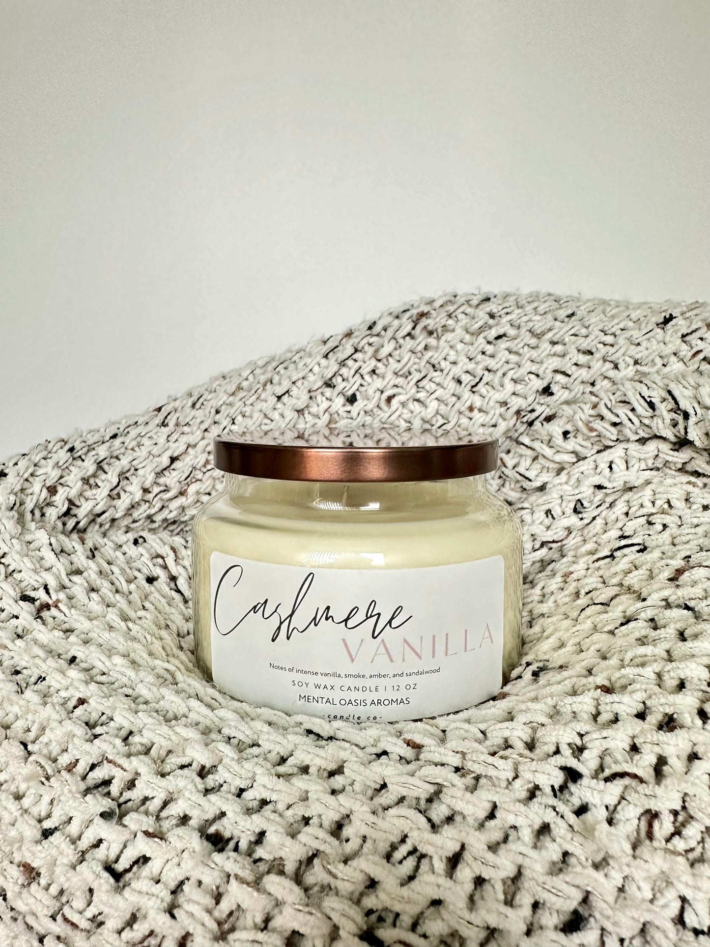 Cashmere Vanilla Soy Wax Candle