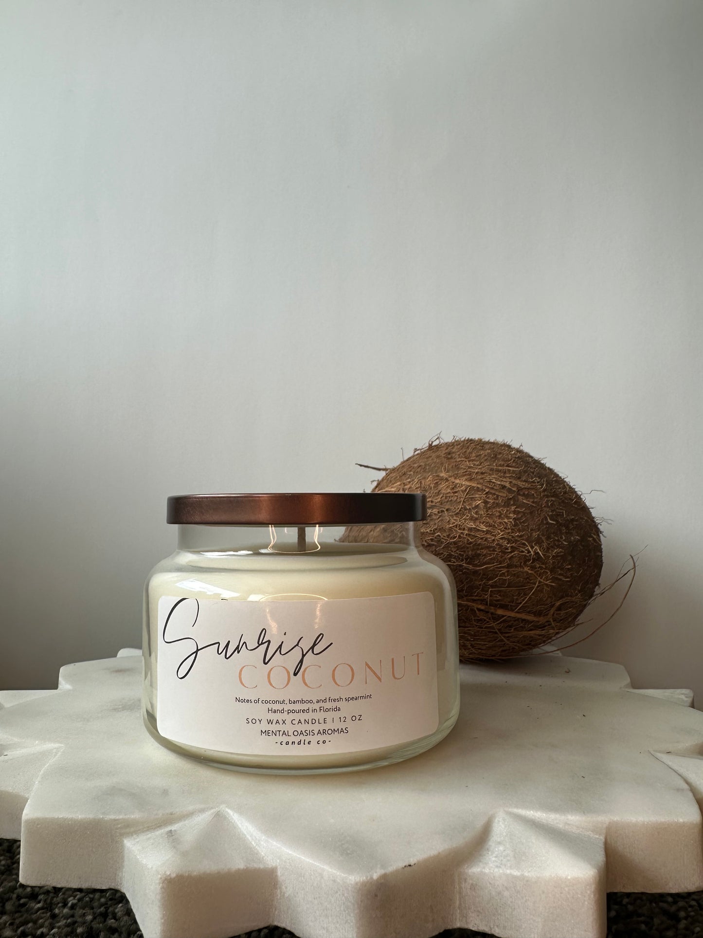 Sunrise Coconut Soy Wax Candle