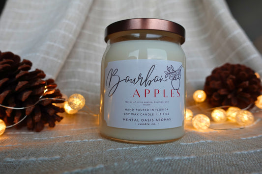 Bourbon Apples Soy Wax Candle