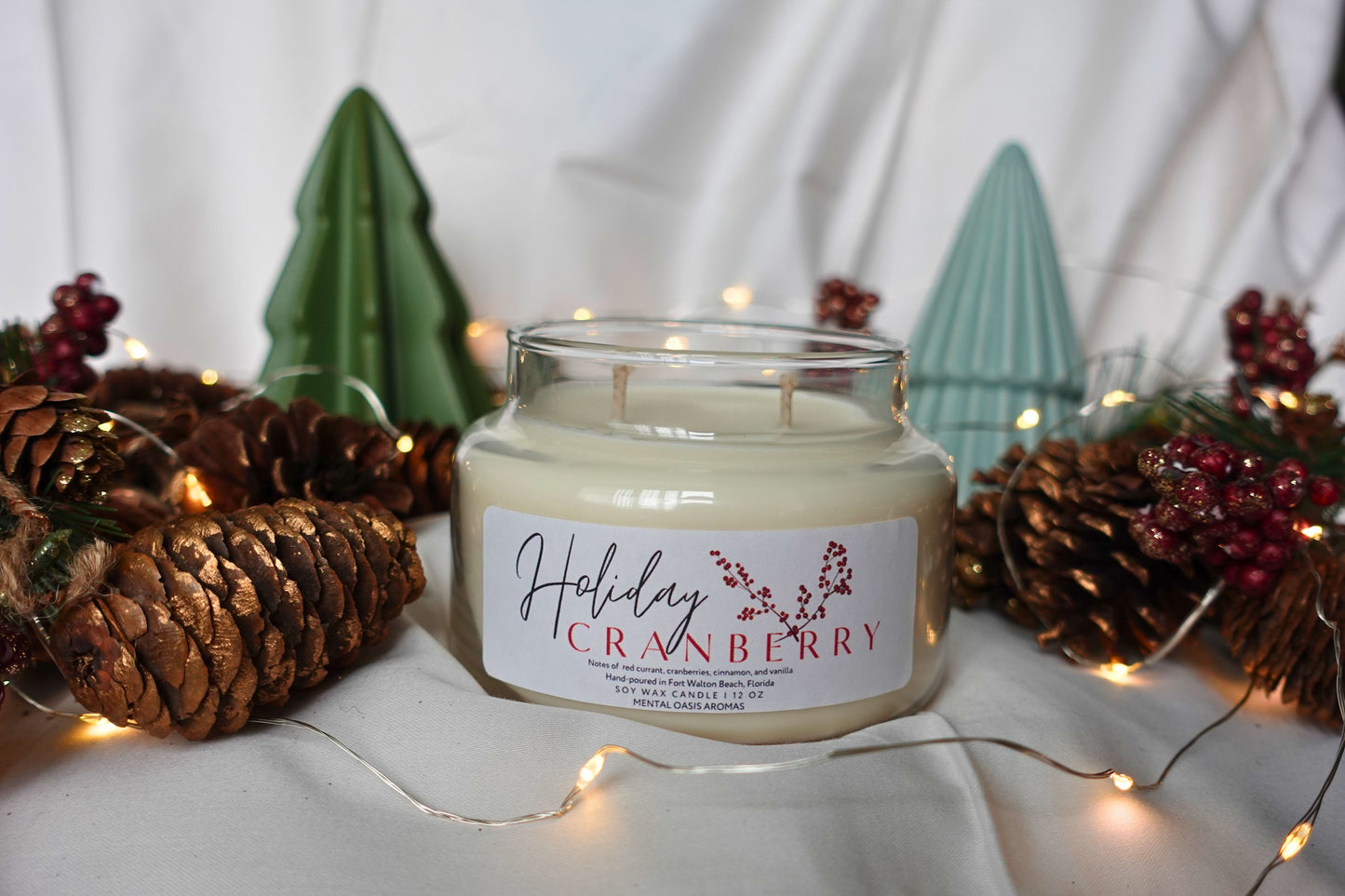 Holiday Cranberry Soy Wax Candle