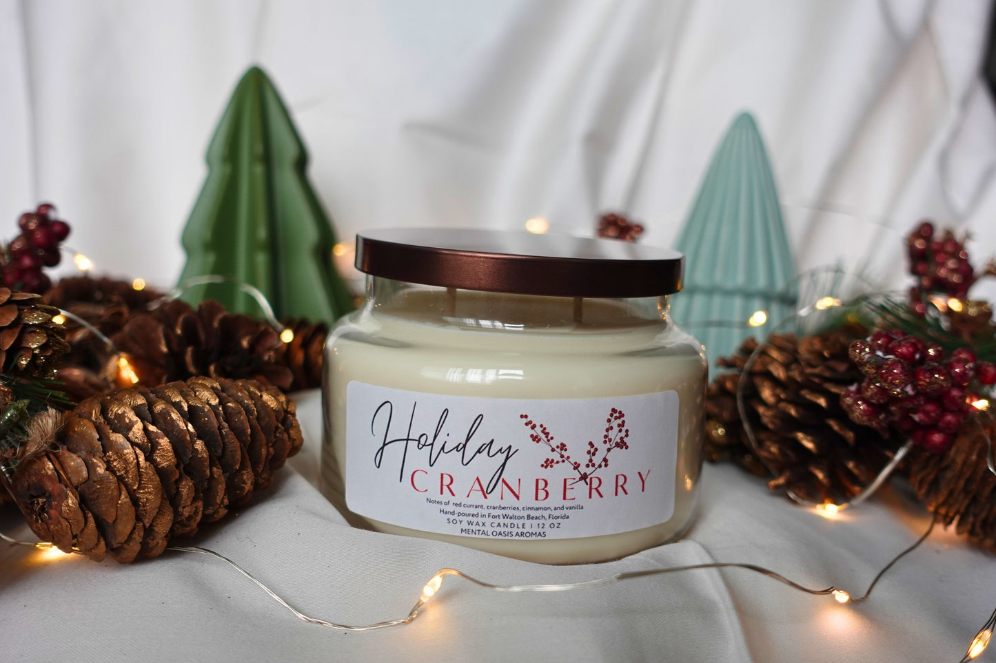 Holiday Cranberry Soy Wax Candle