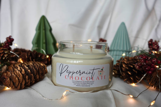 Peppermint Chocolate Soy Wax Candle