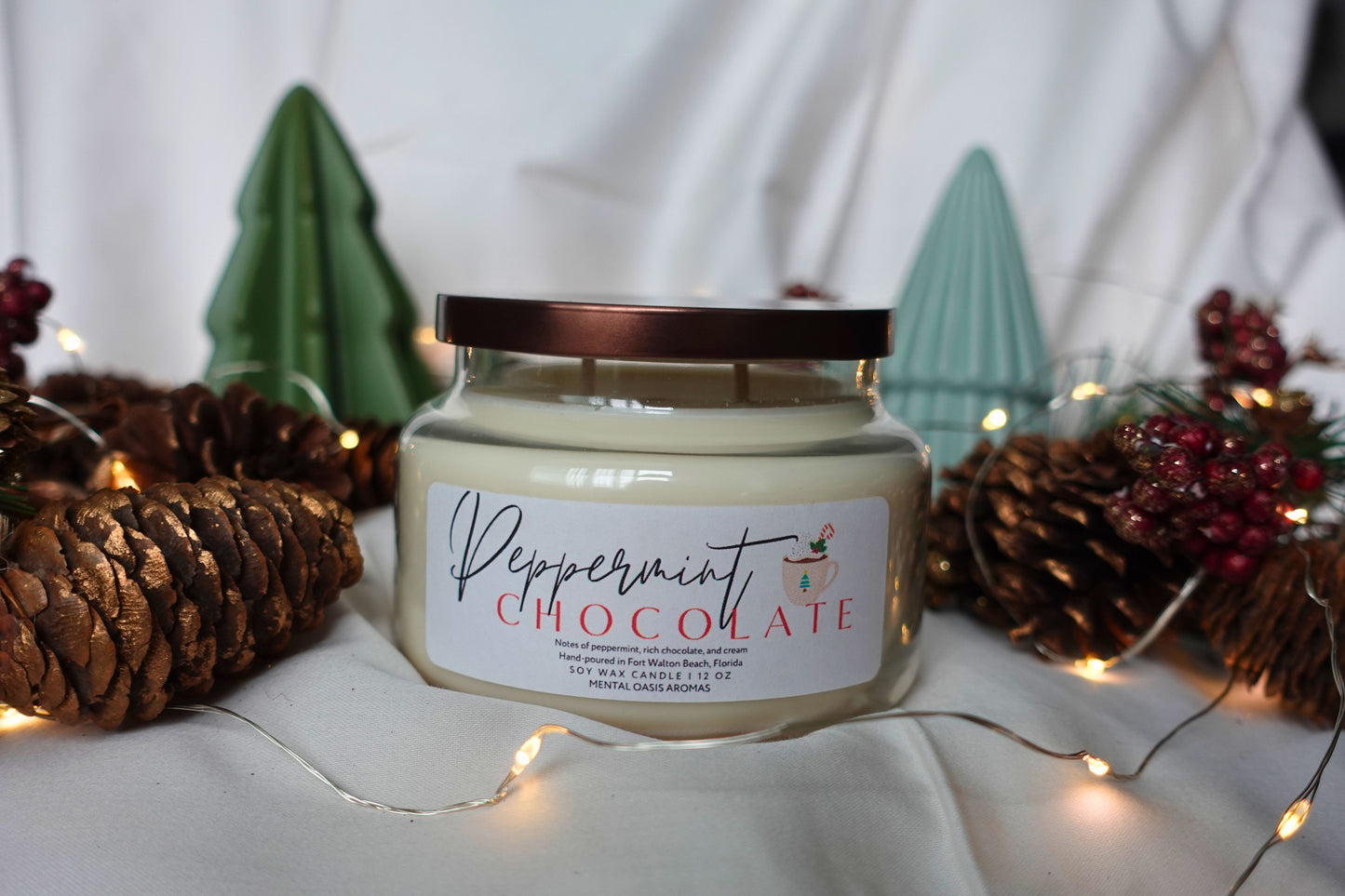 Peppermint Chocolate Soy Wax Candle