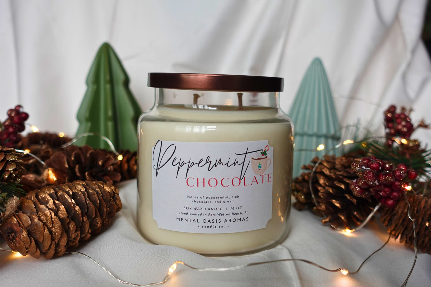 Peppermint Chocolate Soy Wax Candle