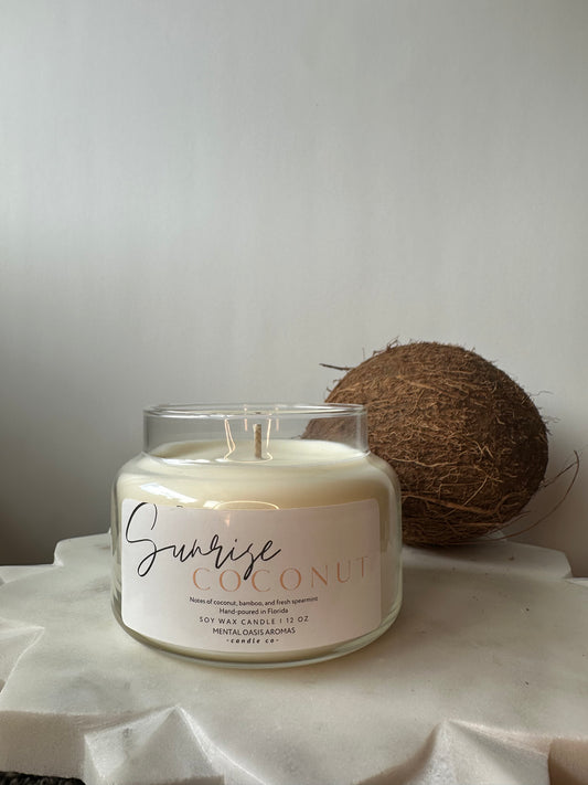 Sunrise Coconut Soy Wax Candle