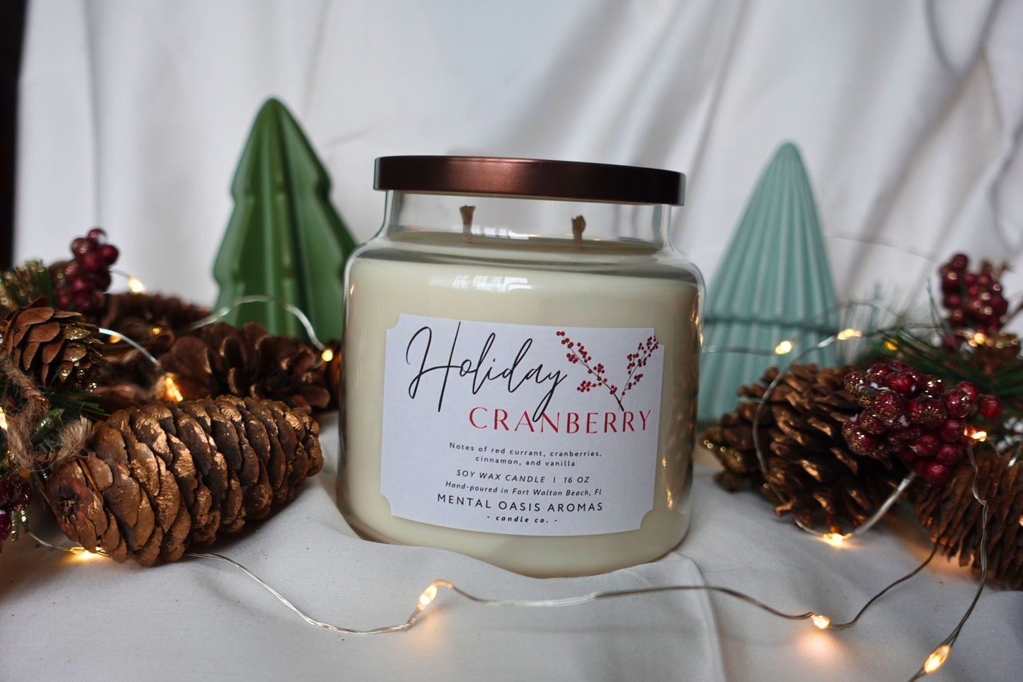 Holiday Cranberry Soy Wax Candle